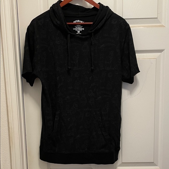 LOOTCRATE Exclusive Futurama Short Sleeve Pullover Hoodie-Men’s M-NEVER WORN - Picture 1 of 4